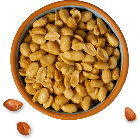 bowl of peanuts